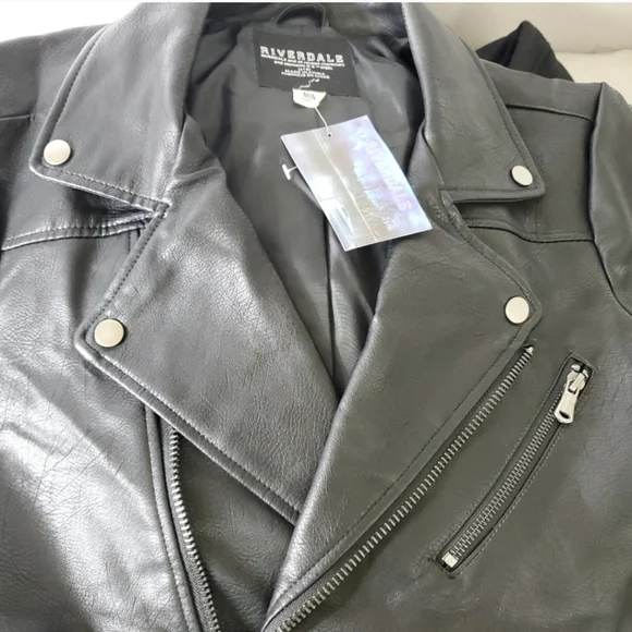 JUGHEAD RIVERDALE SOUTHSIDE SERPENTS MEN WOMEN BIKER Faux Leather Medium - Picture 12 of 14